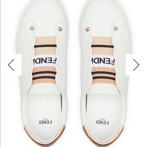 Fendi Rockoko leather shoes size 37